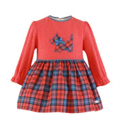 Miranda Girls Scotty Dog Tartan Dress